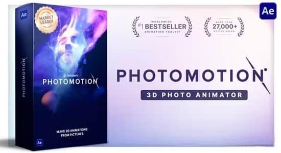AE模板-平面图片转三维摄像机视差动画透视特效 Photomotion V12.0 – 3D Photo Animator (6 in 1) AE模板-平面图片转三维摄像机视差动画透视特效 Photomotion V12.0 – 3D Photo Animator (6 in 1)