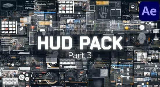 AE模板-18组HUD未来科技感元素UI动画 HUD Pack 3 AE模板-18组HUD未来科技感元素UI动画 HUD Pack 3