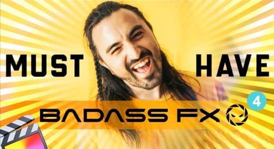 FCPX插件-37种油管网红大神棱镜光效分屏色彩分离转场视觉特效工具包 BadAss FX 4 FCPX插件-37种油管网红大神棱镜光效分屏色彩分离转场视觉特效工具包 BadAss FX 4