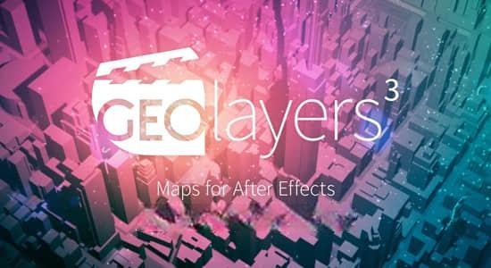 AE脚本-世界地图任意位置路径展示动画 GEOlayers 3 v1.5.0 + 使用教程