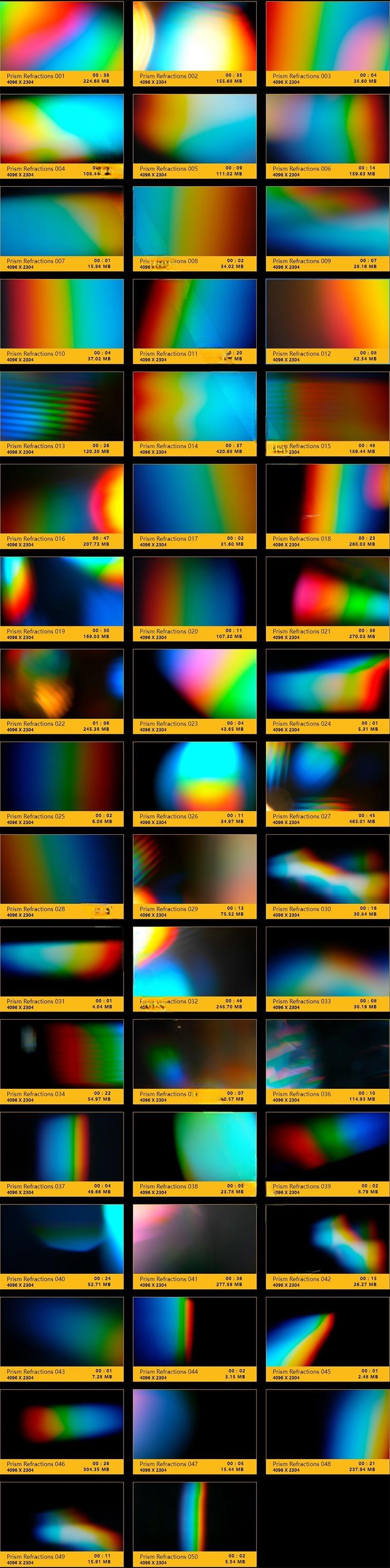 4K视频素材-50个梦幻棱镜折射真实光效动画 BBV67 4K视频素材-50个梦幻棱镜折射真实光效动画 BBV67