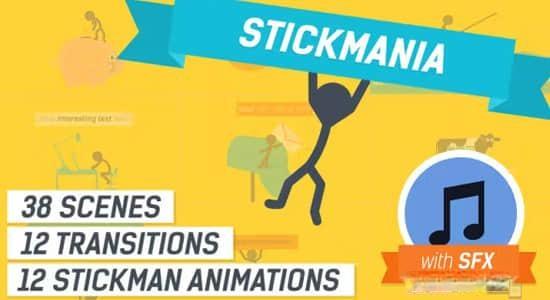 AE模板-创意卡通火柴人解释展示特效动画 Explainer Video Stickmania AE模板-创意卡通火柴人解释展示特效动画 Explainer Video Stickmania