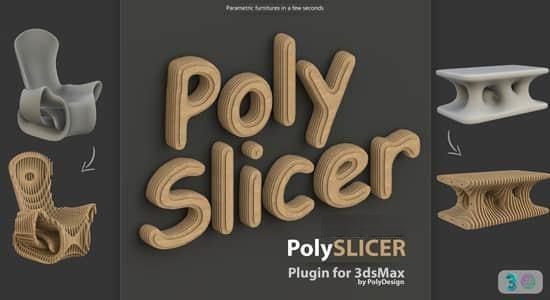 三维模型一键程序化切割3DS MAX插件 PolySlicer V1.01