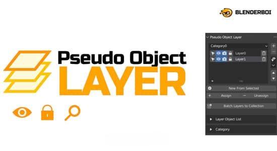 Blender插件-图层管理应用 Pseudo Object Layer V1.42