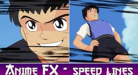 AE模板-二维卡通动漫速度线动画 Anime FX - Speed Lines AE模板-二维卡通动漫速度线动画 Anime FX - Speed Lines