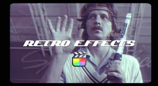 FCPX插件-20种怀旧复古老电影边框视觉特效 Retro Effects FCPX插件-20种怀旧复古老电影边框视觉特效 Retro Effects