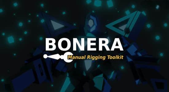 人物角色模型骨骼绑定加快手动装配Blender插件 Bonera v1.3.1