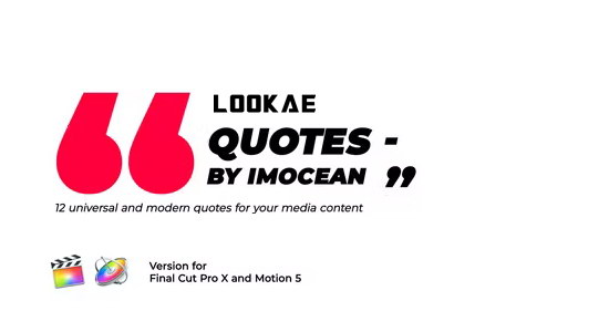 FCPX插件-12组横竖屏简约文字标题引用动画 Minimal Quotes FCPX插件-12组横竖屏简约文字标题引用动画 Minimal Quotes
