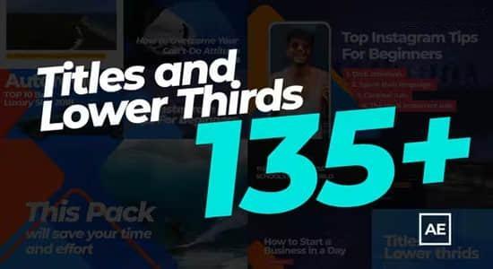 AE模板-135个社交媒体文字标题字幕条排版动画 Social Media Titles for Business AE模板-135个社交媒体文字标题字幕条排版动画 Social Media Titles for Business