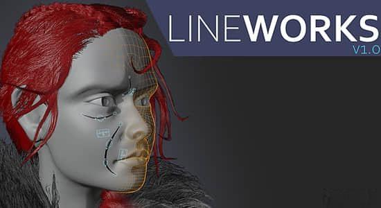Blender插件-快速给角色添加装配线工具 Lineworks v2 Blender插件-快速给角色添加装配线工具 Lineworks v2