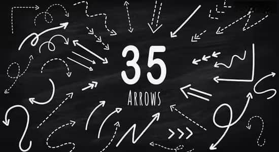 AE模板-35种手绘涂鸦线条路径箭头图形动画 Hand Drawn Elements Arrows Pack AE模板-35种手绘涂鸦线条路径箭头图形动画 Hand Drawn Elements Arrows Pack