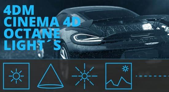 Octane渲染器灯光控制C4D插件 4DM Cinema 4D Octane Lights Octane渲染器灯光控制C4D插件 4DM Cinema 4D Octane Lights