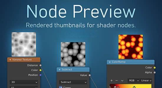 Blender插件-节点缩略图可视化预览 Node Preview V1.8