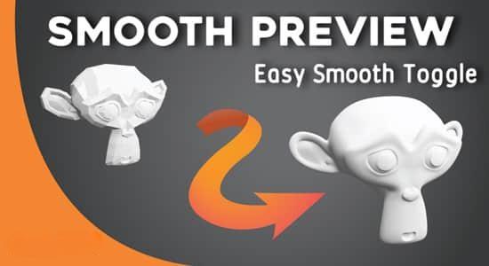 三维模型平滑预览Blender插件 Smooth Preview V1.2 三维模型平滑预览Blender插件 Smooth Preview V1.2