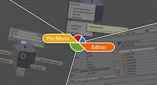 Blender插件-饼状菜单对话框工具栏 Pie Menu Editor V1.18.6 Blender插件-饼状菜单对话框工具栏 Pie Menu Editor V1.18.6