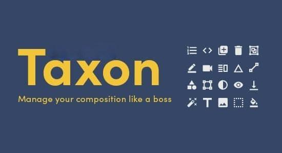 AE脚本-一键批量控制管理所选图层 Taxon V1.0.0 + 使用教程