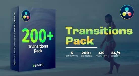 达芬奇模板-200种缩放移动旋转拉伸转场过渡预设 Transitions 达芬奇模板-200种缩放移动旋转拉伸转场过渡预设 Transitions