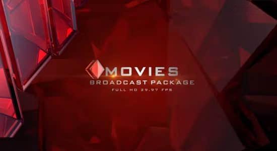 水晶方块广播电视节目预告导视栏目包装动画AE模板 Broadcast Package