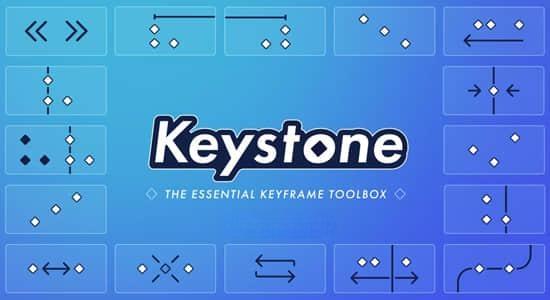关键帧复制粘贴对齐镜像拉伸调节控制AE脚本 Keystone v1.1.2