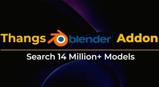 在线搜索免费模型导入Blender插件 Thangs V0.2.2