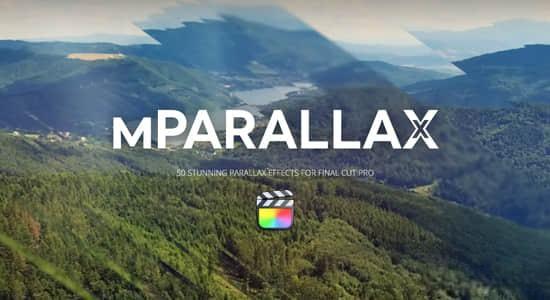 FCPX插件-51种优雅玻璃折射镜头视差特效动画预设