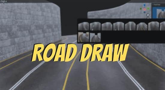 马路公路生成器Blender插件 Road Draw Blender Addon V1.0 马路公路生成器Blender插件 Road Draw Blender Addon V1.0