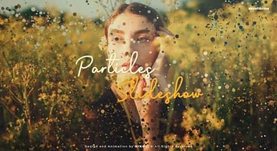 粒子消散过渡特效幻灯片图文介绍展示开场动画AE模板 Original Particles Slideshow 粒子消散过渡特效幻灯片图文介绍展示开场动画AE模板 Original Particles Slideshow