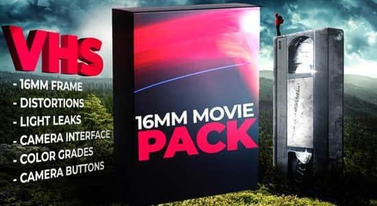 PR预设-50种复古老电影胶片录像带视觉效果 16mm Movie Effects