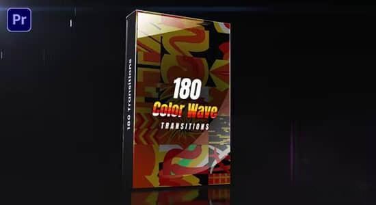PR模板-180个引人注目充满活力彩色图形过渡转场动画预设 Color Wave Transitions PR模板-180个引人注目充满活力彩色图形过渡转场动画预设 Color Wave Transitions