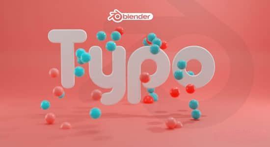 Blender插件-三维MG图形风格文字场景动画 Typo Text V1.0.0 Blender插件-三维MG图形风格文字场景动画 Typo Text V1.0.0