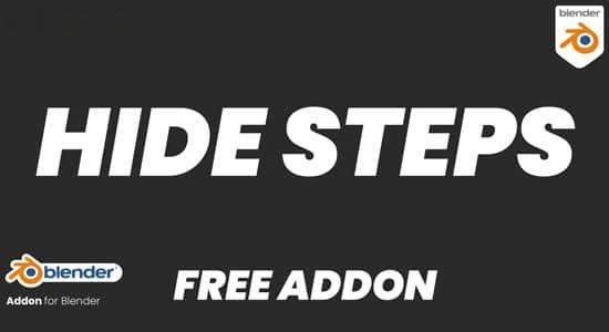 模型隐藏Blender插件 Hide Steps v1.0.1 模型隐藏Blender插件 Hide Steps v1.0.1