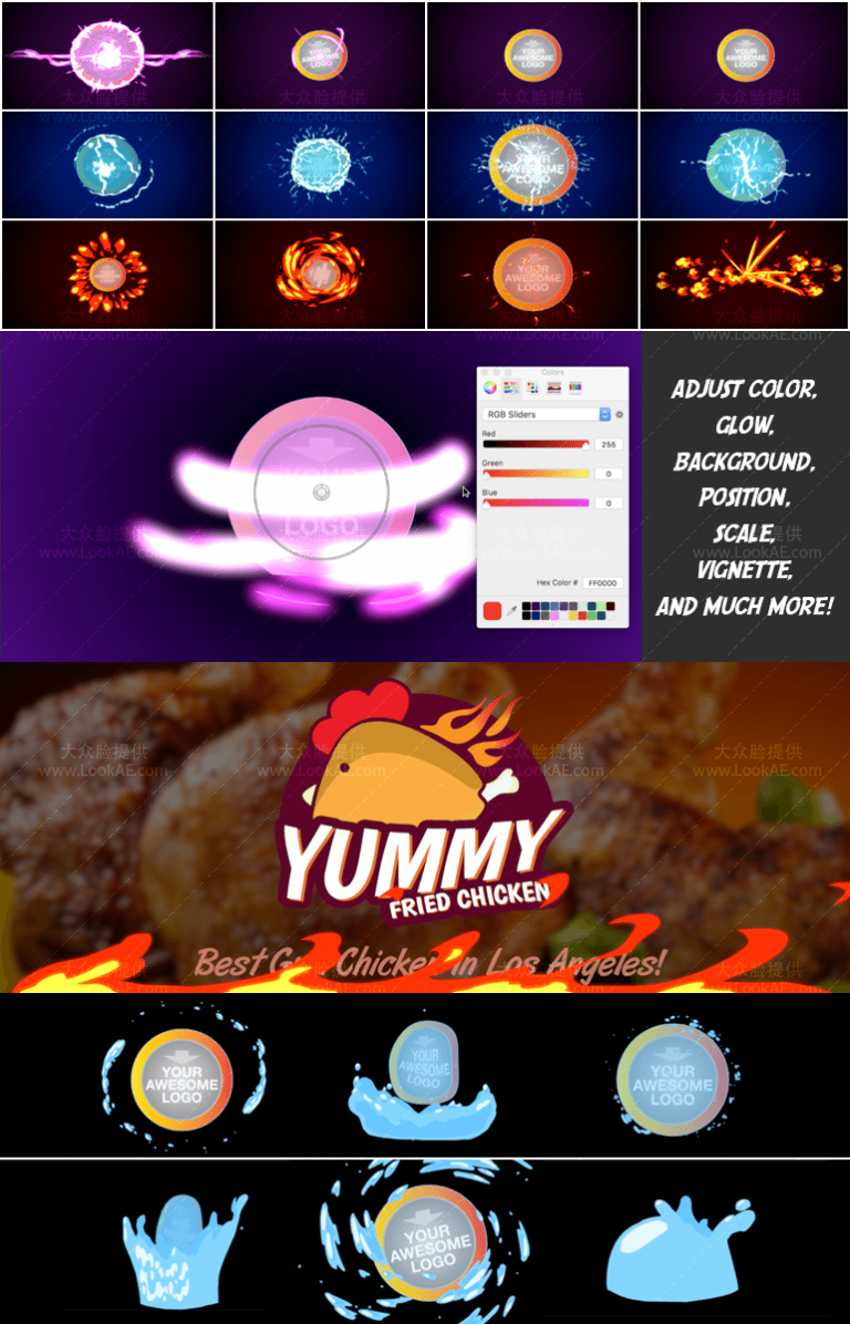 FCPX插件-90种动漫卡通元素LOGO标志小片头展示动画ProBrand Reveal V4 FCPX插件-90种动漫卡通元素LOGO标志小片头展示动画ProBrand Reveal V4