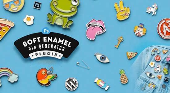 中文汉化PS插件-烤漆质感徽章别针样式生成器 Soft Enamel Pin Generator V1.0 Win/Mac 中文汉化PS插件-烤漆质感徽章别针样式生成器 Soft Enamel Pin Generator V1.0 Win/Mac
