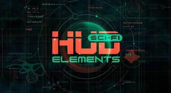 100个未来科幻UI界面HUD图形动画AE模板 Sci-fi HUD Elements