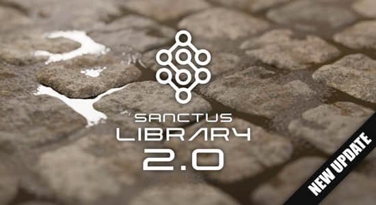程序化材质预设库Blender插件 Sanctus Library – Procedural Materials v2.1.0