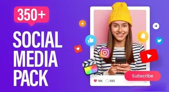 FCPX插件-350种视频社交媒体信息订阅点赞关注提醒元素包装介绍展示动画V1 FCPX插件-350种视频社交媒体信息订阅点赞关注提醒元素包装介绍展示动画V1