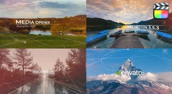 FCPX模板-平滑优雅视差线条图文展示开场动画 Parallax Media Opener FCPX模板-平滑优雅视差线条图文展示开场动画 Parallax Media Opener