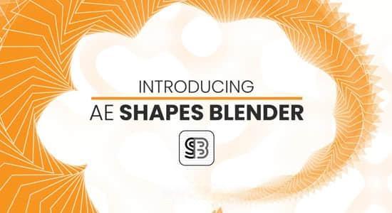 形状图形路径偏移混合动画制作AE脚本 AE Shapes Blender 1.0.2+使用教程