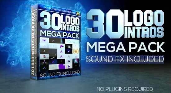 30个简洁迷你影视LOGO标志动画片头AE模板 logo Reveal Mega pack minimal logo opener Ident 30个简洁迷你影视LOGO标志动画片头AE模板 logo Reveal Mega pack minimal logo opener Ident