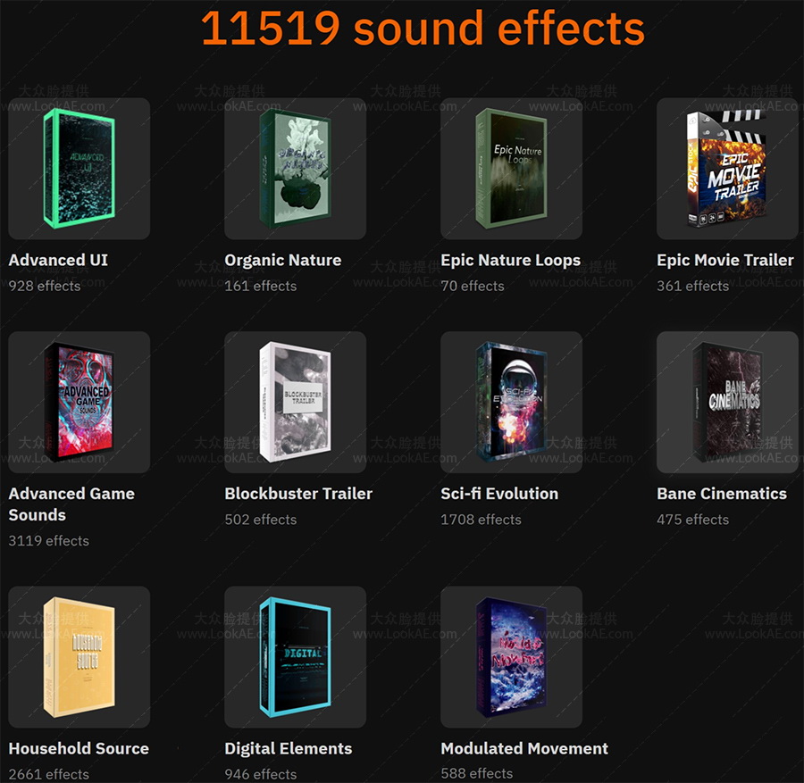 11套11519个超强声音设计套装音效合集 Sound Design Starter Kit