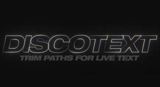 中文汉化AE插件-实时文本图层修剪路径描边动画 Discotext v1.2.3 Win + 使用教程 中文汉化AE插件-实时文本图层修剪路径描边动画 Discotext v1.2.3 Win + 使用教程