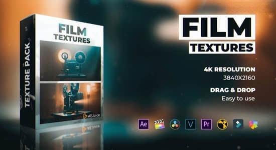 AE模板/视频素材-复古电影胶片灼烧闪烁颗粒刮痕纹理视觉特效动画 Film Textures AE模板/视频素材-复古电影胶片灼烧闪烁颗粒刮痕纹理视觉特效动画 Film Textures