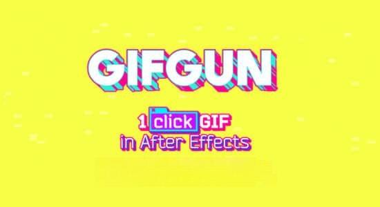 AE脚本-一键快速输出GIF动图格式插件 GifGun 1.7.23 Win/Mac