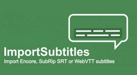 AE脚本-把SubRip/SRT/TXT/VTT字幕导入到AE软件 pt_ImportSubtitles v1.7.1 + 使用教程