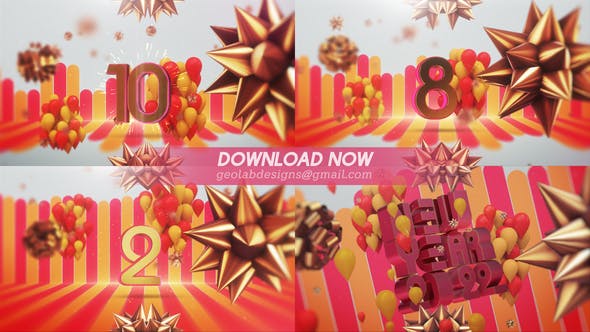 AE模板-三维设计场景10秒数字倒计时新年快乐开场片头 New Year 2022 Countdown AE模板-三维设计场景10秒数字倒计时新年快乐开场片头 New Year 2022 Countdown