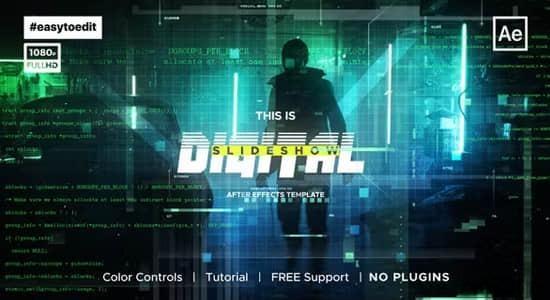 AE模板-未来数字科技幻灯片图文介绍展示动画 Sci-Fi Digital Slideshow AE模板-未来数字科技幻灯片图文介绍展示动画 Sci-Fi Digital Slideshow