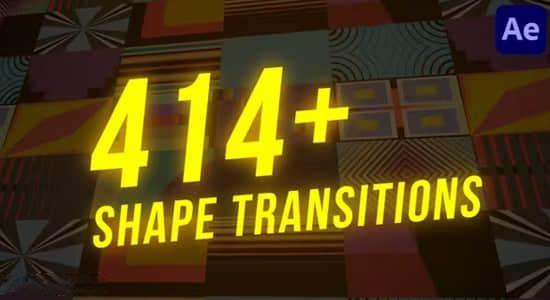 AE/PR模板-414个扁平化彩色图形转场过渡动画预设 Shape Transitions AE/PR模板-414个扁平化彩色图形转场过渡动画预设 Shape Transitions