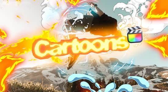 FCPX插件-155个二维卡通烟雾火花气泡火焰能量电流液体飞溅MG动画 FCPX插件-155个二维卡通烟雾火花气泡火焰能量电流液体飞溅MG动画