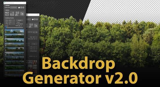 3DS MAX插件-二维背景生成器 Backdrop Generator V2.0 3DS MAX插件-二维背景生成器 Backdrop Generator V2.0