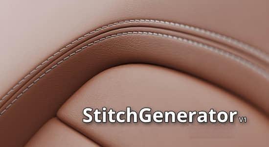 3DS MAX插件-样条线绘制针线缝合效果 StitchGenerator 1.0 3DS MAX插件-样条线绘制针线缝合效果 StitchGenerator 1.0